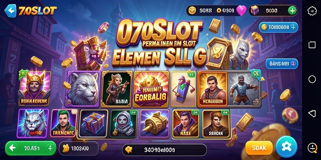 Screenshot gameplay 070SLOT menampilkan keseruan putaran slot yang penuh warna.