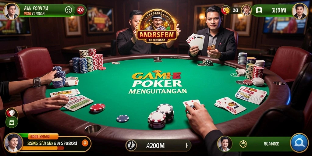 Tampilan gameplay seru di A200M dengan pemain aktif.