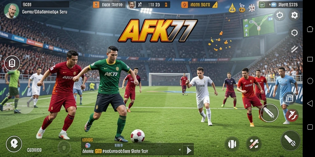 Screenshot gameplay AFK77 menampilkan aksi olahraga yang seru dan menarik.