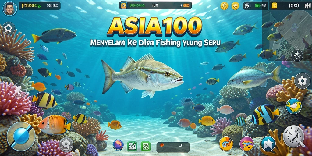 Gameplay menakjubkan dalam ASIA100 yang menunjukkan momen memancing seru.
