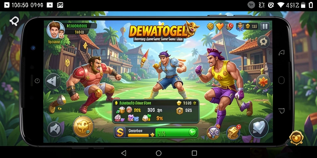 Tampilan gameplay DEWATOGEL yang menarik dan penuh warna.