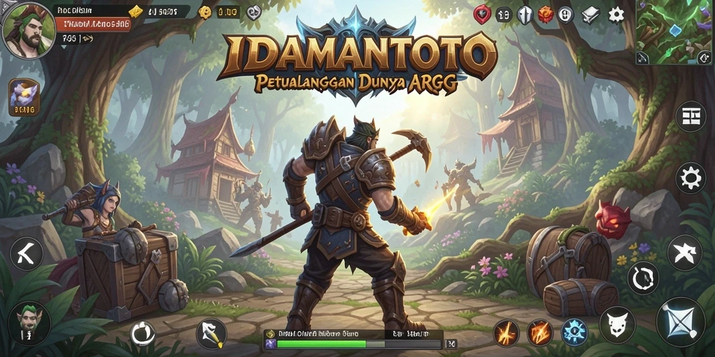 Screenshot IDAMANTOTO menampilkan pertarungan seru di dunia ARPG.