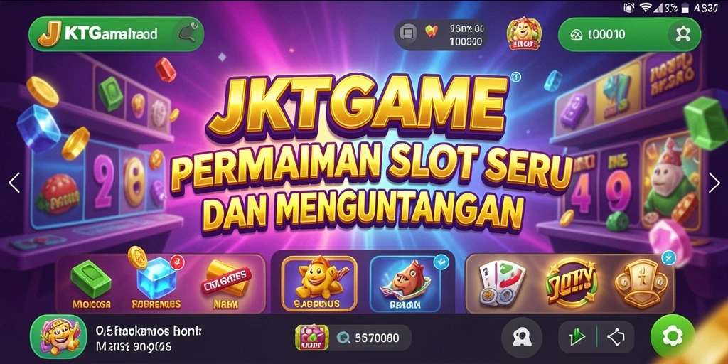 Screenshot utama JKTGAME menampilkan gameplay Slot yang menarik.