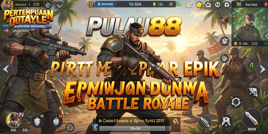 Screenshot gameplay menunjukkan aksi mendebarkan di PULAU88.