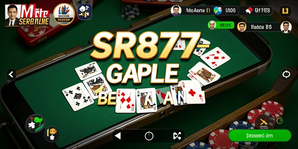 Tampilan gameplay SR877 yang mendebarkan saat bermain Gaple.