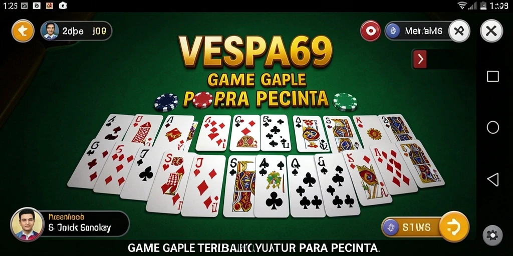 Tampilan gameplay seru dalam VESPA69 dengan teman-teman.